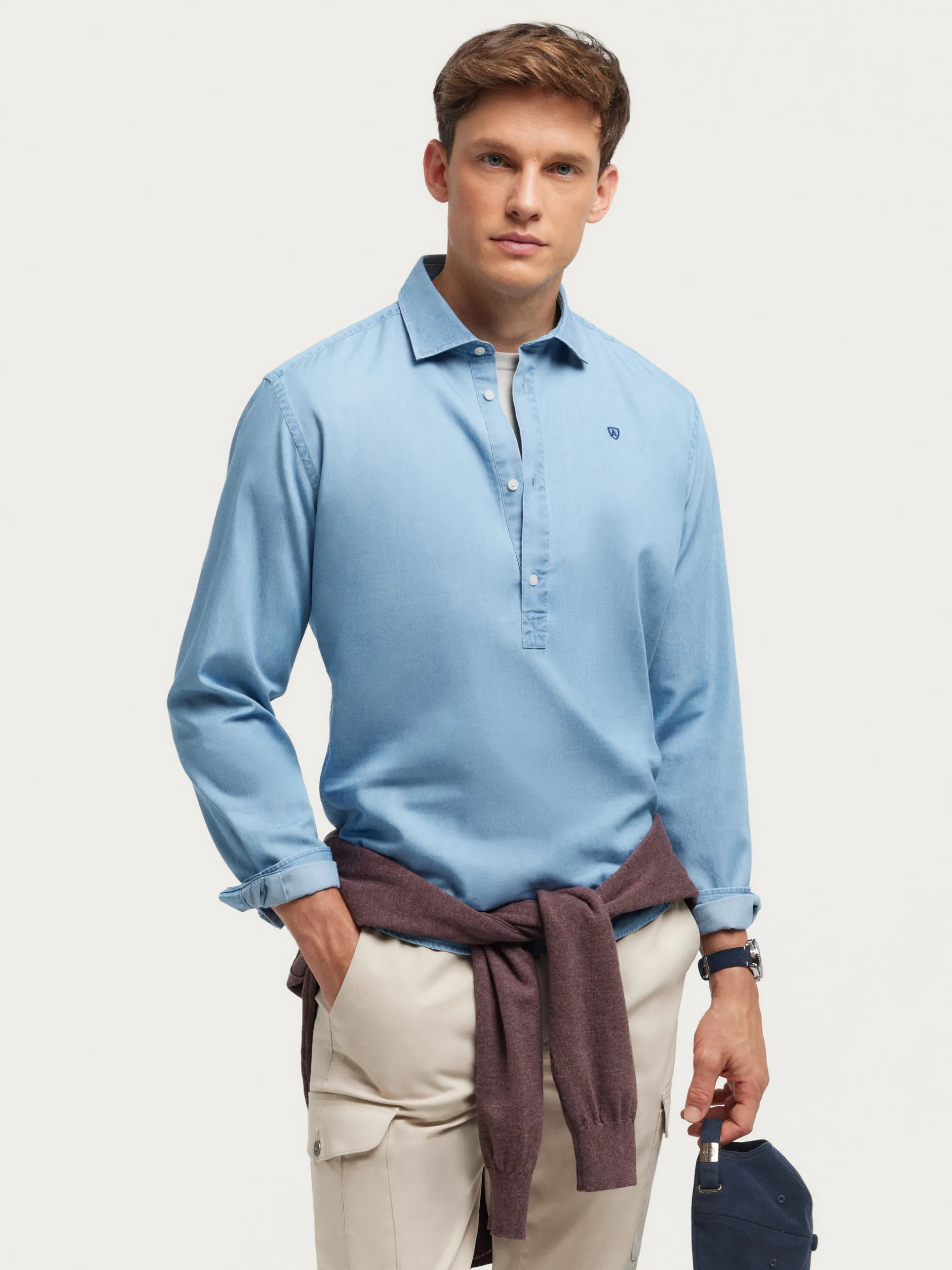 Flash Sale POLERA DENIM Hombre Poleras | Casual