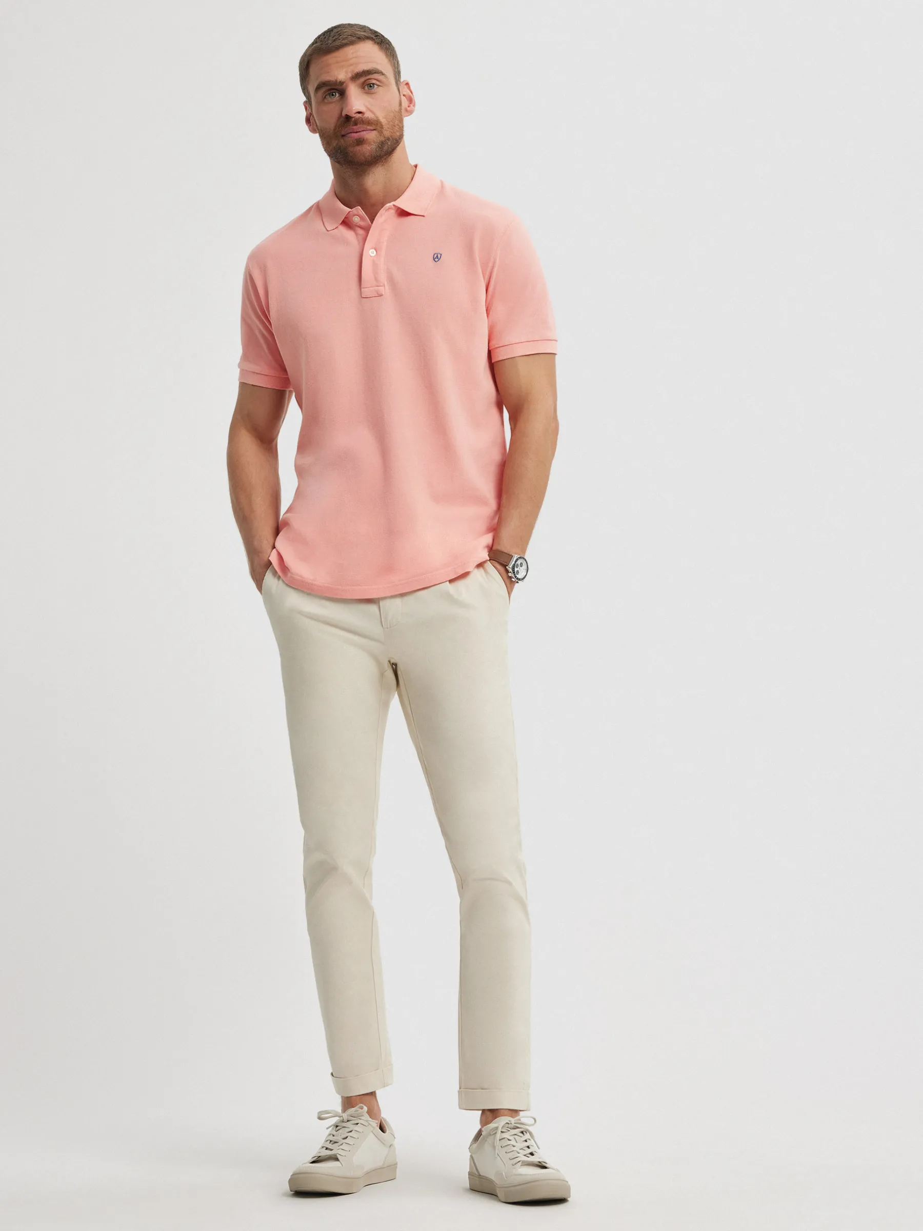 New POLO BASIC SALMÓN Hombre Polos Y Poleras